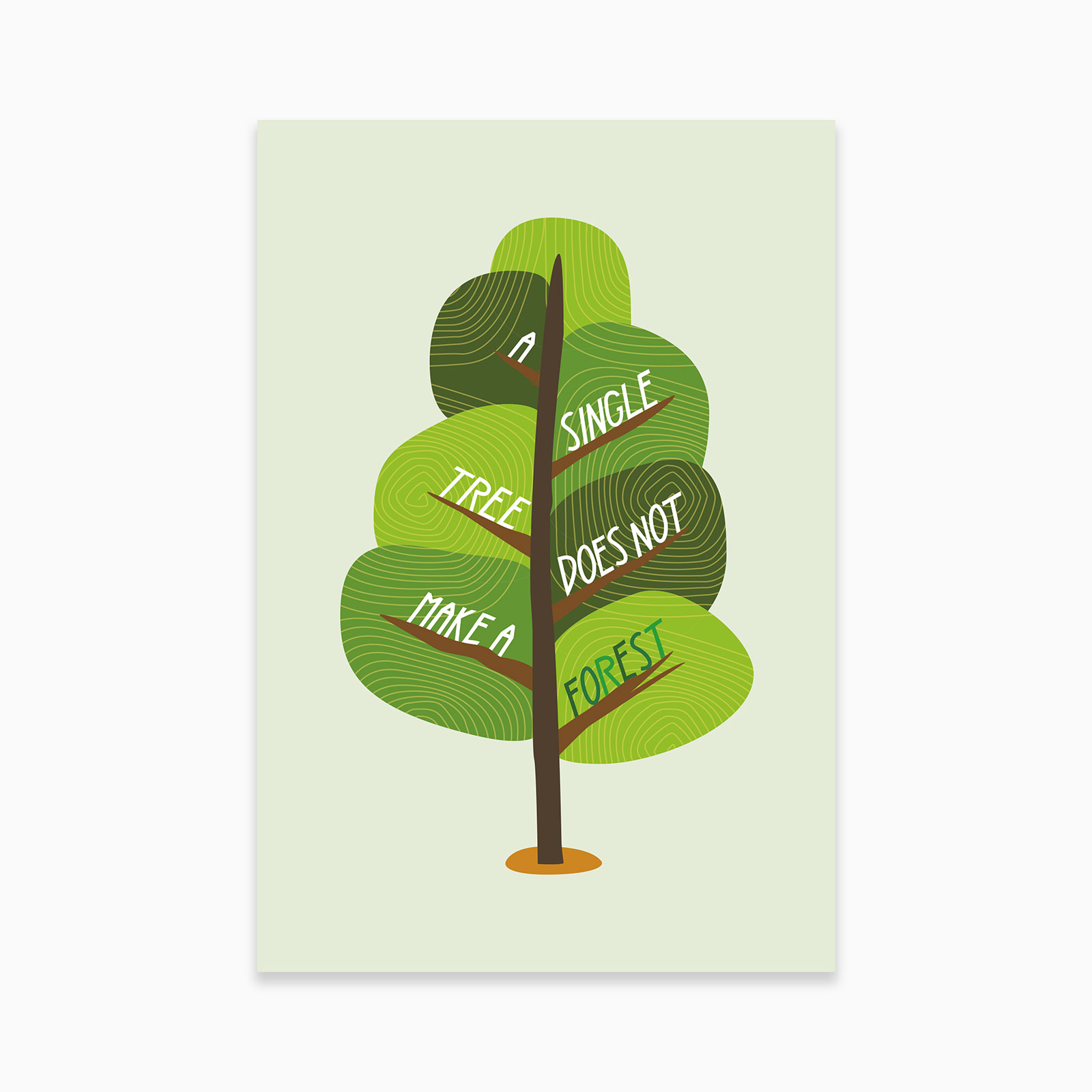 Single Tree Postcard