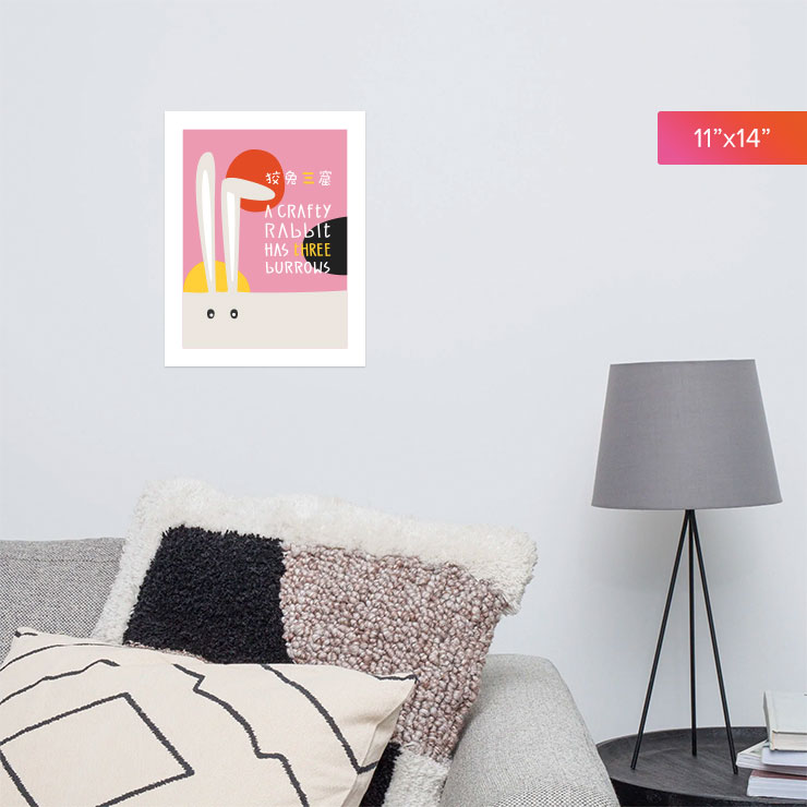 A Crafty Rabbit Art Print