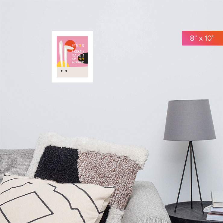 A Crafty Rabbit Art Print